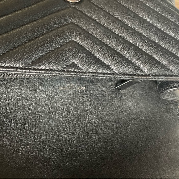 🔥🔥RARE~YSL Medium College ALL Black Hardware BLCK on BLCK is the NEW BLCK🖤 - Picture 5 of 11